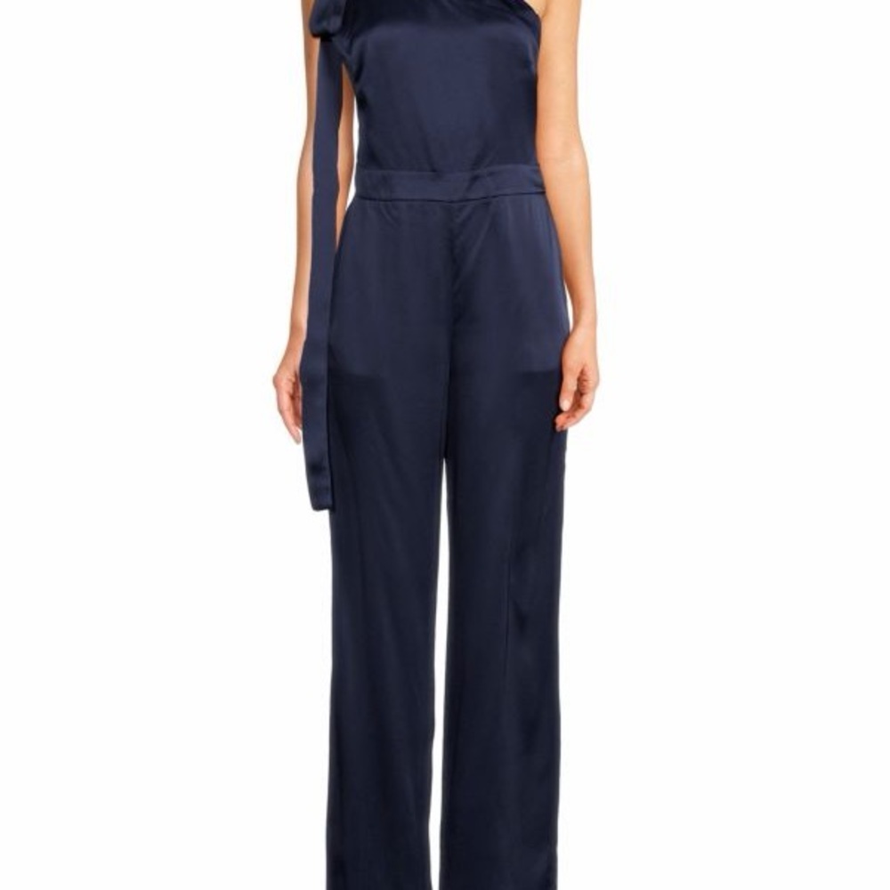 REISS Lucinda One Shoulder Jumpsuit - Picture 5 of 7